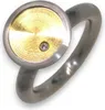 Ring 54 - bicolor - Edelstahl Zirkonia Produktbild-Vorschau 1