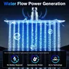 LED Regendusche - Quadratischer Duschkopf - 40 cm - Produktbild-Vorschau 3