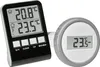A digital thermometer set with an indoor/outdoor display and a separate round thermometer. Náhľad obrázku produktu