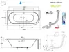 ECOLAM Baignoire d'angle Avita 150x75 cm gauche + tablier | Voir les images du produit 5