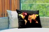MuchoWow® Outdoor Kissen - Weltkarte - Aquarelle - 60x40 cm Produktbild-Vorschau 3