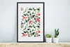 MuchoWow® Gerahmtes Poster Pflanzen - Beeren - Muster 40x60 Produktbild-Vorschau 4