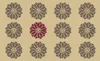 Fußmatte waschbar - Flowers Beige - wash+dry ca 75x120 cm Produktbild-Vorschau 1