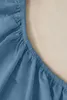 Spannbettlaken 100% Baumwoll-Satin 200x200+30 cm Blau für Produktbild-Vorschau 3