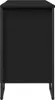 A black washbasin cabinet shown from the side. Produktbild-Vorschau