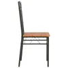 vidaXL Chaises de salle à manger 2 pcs. Marron MDF Voir les images du produit 4