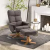 HOMCOM relaxfauteuil met voetenbank, tv-stoel, 360° Productafbeelding-voorbeeld 2