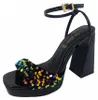 Buffalo Liza Disco Sandalette Schwarz Produktbild-Vorschau 3