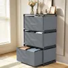 Verdego Kommode mit 3 Stoffschubladen, 40x26x67cm Produktbild-Vorschau 10