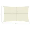 vidaXL Sonnensegel 160 g/m² Creme 2x4,5 m HDPE Produktbild-Vorschau 13