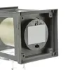 LED Laterne mit Kerze - warmweiß flackernde LED - H: 23cm - Batteriebetrieb - grau Produktbild-Vorschau