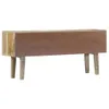 Sideboard 140×30×60 cm Massivholz Mango Produktbild-Vorschau 3