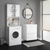 Vicco Waschmaschinenschrank Luis, 190 x 64 cm, Weiß Produktbild-Vorschau 4