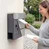 HOMCOM Wetterfester Briefkasten mit Zeitungshalter und 2 Produktbild-Vorschau 2