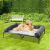 Lit pour chien XXL - Surélevé - 130x90x28 cm - Avec bordure Voir les images du produit 3