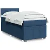 Boxspringbett mit Matratze Blau 100x200 cm Stoff, Produktbild-Vorschau 1