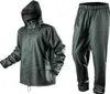A rain jacket and pants set displayed against a white background. Produktbild-Vorschau