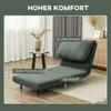 HOMCOM 2-in-1 Schlafsofa Schlafsessel Klappmatratze Produktbild-Vorschau 6