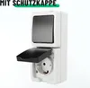 ABSINA Aufputzsteckdose & Aufputzschalter Kombination IP44 Produktbild-Vorschau 6