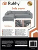 Ruhhy 26035 Funda elástica para sofá esquinero de 145-185 Vista previa de la imagen del producto 9