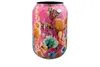 A tall, cylindrical vase with a vibrant floral pattern against a pink background. Náhľad obrázku produktu