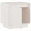 vidaXL Nachttisch Weiß 40x30x40 cm Massivholz Kiefer Produktbild-Vorschau 11
