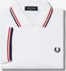 Fred Perry Twin Tipped Polo Weiß Produktbild-Vorschau 14