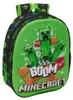 Safta Minecraft 3D 8,64 l Zaino verde per bambini, verde, Anteprima dell’immagine prodotto 1
