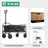 Chariot pliable - Avalo - Jusqu'à 90KG - 80x47x49 CM - 80L Voir les images du produit 10
