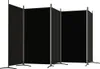A black room divider with four panels. Produktbild-Vorschau