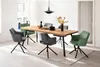 A dining room scene with a wooden table and chairs. Produktbild-Vorschau