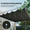 Outsunny Toile de toit pour pergola tonnelle rétractable de Voir les images du produit 6