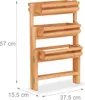 Relaxdays Blumentreppe 3-stöckig, Blumenetagere, beweglich, Produktbild-Vorschau 4