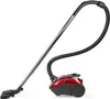 A red and black vacuum cleaner with a silver extension wand and hose, isolated on a white background. Náhľad obrázku produktu