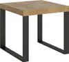 Ausziehbarer Tisch 90x90/246 cm Tecno Quercia Natura Produktbild-Vorschau 1