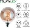 LUMILED 6 Stück LED Filament Leuchtmittel E27 G125 6W Produktbild-Vorschau 4