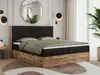 Boxspring s dřevěným dekorem a prošívaným čelem AMORE s Náhled obrázku produktu 1