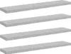 vidaXL Závěsné police 4 ks. Betonově šedé 120x23,5x3,8 cm Náhled obrázku produktu 1