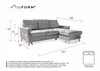 MIUFORM Lars Velours - Ecksofa mit Bettfunktion und Produktbild-Vorschau 5