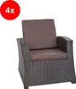 Set di 4 sedute e cuscini per sedie | Cuscino per sedia Anteprima dell’immagine prodotto 3