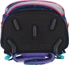 The bottom view of a backpack, showing its padded back and feet. Voir les images du produit