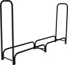 Aga Stojak na drewno 200x36x116 cm Czarny Podgląd zdjęcia produktu 1
