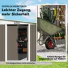 Outsunny 8,9 ㎡ Gerätehaus Stahl-Geräteschuppen mit Produktbild-Vorschau 6