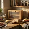 Bambus Brotkasten DOPPIO, 17 x 40 x 31 cm, zwei Regale Produktbild-Vorschau 9