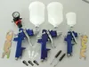 3x HVLP Spraypistole Lackierpistole Set Druckminderer Produktbild-Vorschau 3