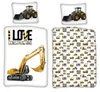 Baby Bettwäsche Kran Bagger LKW Baustelle 100 x 135 cm Produktbild-Vorschau 1