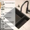 QUADRON Spülbecken 1,5-Becken Spüle | Größe: 55,5 x 46 x 22 Produktbild-Vorschau 3