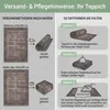 Carpetsale24 Waschbarer Teppich Vintage Läufer für Flur Produktbild-Vorschau 6