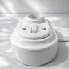Aufputz Porzellan Retro Rahmen 2-fach I PR1 weiß Produktbild-Vorschau 7