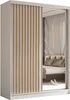 BEAUTYSOFA Šatní skříň s lamelami HELIX 160 cm - moderní Náhled obrázku produktu 1